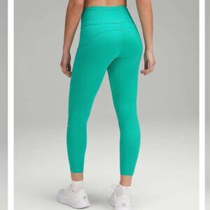 Lululemon Fast and Free High-Rise Tight 25" Maldives Green